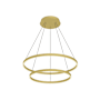 Kuzco Lighting Cerchio 32" Wide LED Ring Chandelier Brushed Gold