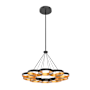 Kuzco Lighting Maestro 33" Wide LED Ring Chandelier Black / Gold