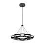 Kuzco Lighting Maestro 33" Wide LED Ring Chandelier Black