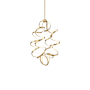 Kuzco Lighting Synergy 35" Tall LED Abstract Chandelier Antique Brass