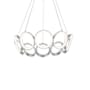 Kuzco Lighting Oros 10 Light 29" Wide LED Abstract Ring Chandelier Antique Silver