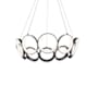Kuzco Lighting Oros 10 Light 29" Wide LED Abstract Ring Chandelier Black