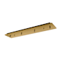 Kuzco Lighting Canopy 6" Wide with Four Ports Brushed Gold