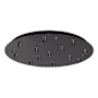 Kuzco Lighting Canopy 24" Wide with Thirteen Ports Black Chrome