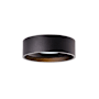 Kuzco Lighting Trenton 5" Wide LED Flush Mount Drum Ceiling Fixture - 15 Watts Black