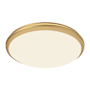 Kuzco Lighting Malta 15" Wide LED Flush Mount Ceiling Fixture Brushed Gold