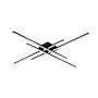 Kuzco Lighting Vega Minor 47" Wide LED Flush Mount Ceiling Fixture Black