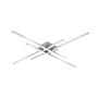 Kuzco Lighting Vega Minor 47" Wide LED Flush Mount Ceiling Fixture Brushed Nickel