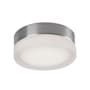 Kuzco Lighting Bedford 6" Wide LED Flush Mount Drum Ceiling Fixture Brushed Nickel