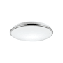 Kuzco Lighting Brook 12" Wide LED Flush Mount Drum Ceiling Fixture Chrome