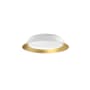 Kuzco Lighting Jasper 15" Wide LED Flush Mount Ceiling Fixture White / Gold