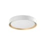 Kuzco Lighting Essex 16" Wide Selectable Color Temperature LED Flush Mount Drum Ceiling Light White / Gold