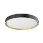 Kuzco Lighting Essex 20" Wide LED Flush Mount Drum Ceiling Fixture Black / Gold