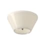 Kuzco Lighting Holt LED Flush Mount Ceiling Fixture Brushed Nickel / Glossy opal