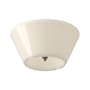 Kuzco Lighting Holt LED Flush Mount Ceiling Fixture Brushed Nickel / Glossy opal