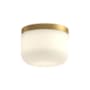 Kuzco Lighting Mel LED Flush Mount Ceiling Fixture Brushed Gold / Opal Glass