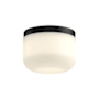 Kuzco Lighting Mel LED Flush Mount Ceiling Fixture Black / Opal Glass