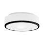 Kuzco Lighting Charlie 12" Wide LED Flush Mount Drum Ceiling Fixture Black
