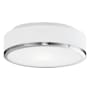 Kuzco Lighting Charlie 12" Wide LED Flush Mount Drum Ceiling Fixture Brushed Nickel