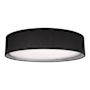 Kuzco Lighting Dalton 20" Wide LED Flush Mount Drum Ceiling Fixture Black