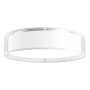 Kuzco Lighting Dalton 20" Wide LED Flush Mount Drum Ceiling Fixture White Organza