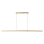 Kuzco Lighting Vega 56" Wide LED Suspension Linear Pendant Brushed Gold
