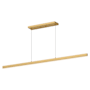 Kuzco Lighting Vega 56" Wide LED Suspension Linear Pendant Brushed Gold