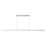 Kuzco Lighting Vega 56" Wide LED Suspension Linear Pendant Brushed Nickel