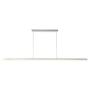 Kuzco Lighting Vega 56" Wide LED Suspension Linear Pendant Brushed Nickel