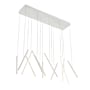 Kuzco Lighting Chute 14 Light 39" Wide LED Abstract Linear Pendant White