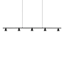 Kuzco Lighting Dune 48" Wide LED Suspension Linear Pendant Black
