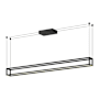 Kuzco Lighting Plaza 60" Wide LED Suspension Linear Pendant Black