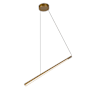 Kuzco Lighting Lex 24" Wide LED Linear Chandelier Vintage Brass