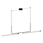 Kuzco Lighting Vesper 73" Wide LED Suspension Linear Pendant Black