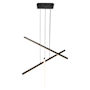 Kuzco Lighting Vega 45" Wide LED Suspension Multi Light Pendant Black