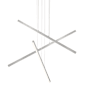 Kuzco Lighting Vega 45" Wide LED Suspension Multi Light Pendant Brushed Nickel