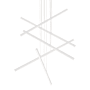 Kuzco Lighting Vega 45" Wide LED Suspension Multi Light Pendant White