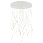 Kuzco Lighting Chute 50" Wide 3000K LED Abstract Multi Light Pendant White