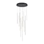 Kuzco Lighting Chute 24" Wide LED Abstract Multi Light Pendant Black
