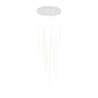 Kuzco Lighting Chute 24" Wide LED Abstract Multi Light Pendant White