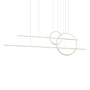Kuzco Lighting Chute Calypso 4 Light 12" Wide LED Abstract Chandelier White
