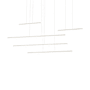 Kuzco Lighting Chute Motion 5 Light 14" Wide LED Abstract Chandelier White