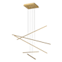 Kuzco Lighting Vega Minor 46" Wide LED Suspension Multi Light Pendant Brushed Gold