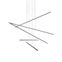 Kuzco Lighting Vega Minor 46" Wide LED Suspension Multi Light Pendant Black