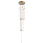 Kuzco Lighting Motif 13" Wide LED Suspension Multi Light Pendant Brushed Gold