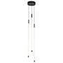 Kuzco Lighting Motif 27" Tall 3000K LED Suspension Multi Pendant Light Black