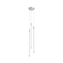 Kuzco Lighting Motif 27" Tall 3000K LED Suspension Multi Pendant Light Chrome