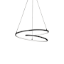 Kuzco Lighting Twist 19" Wide LED Abstract Chandelier Black