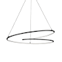 Kuzco Lighting Twist 32" Wide LED Abstract Chandelier Black