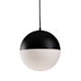 Kuzco Lighting Monae 10" Wide 3000K LED Pendant Black / White Opal